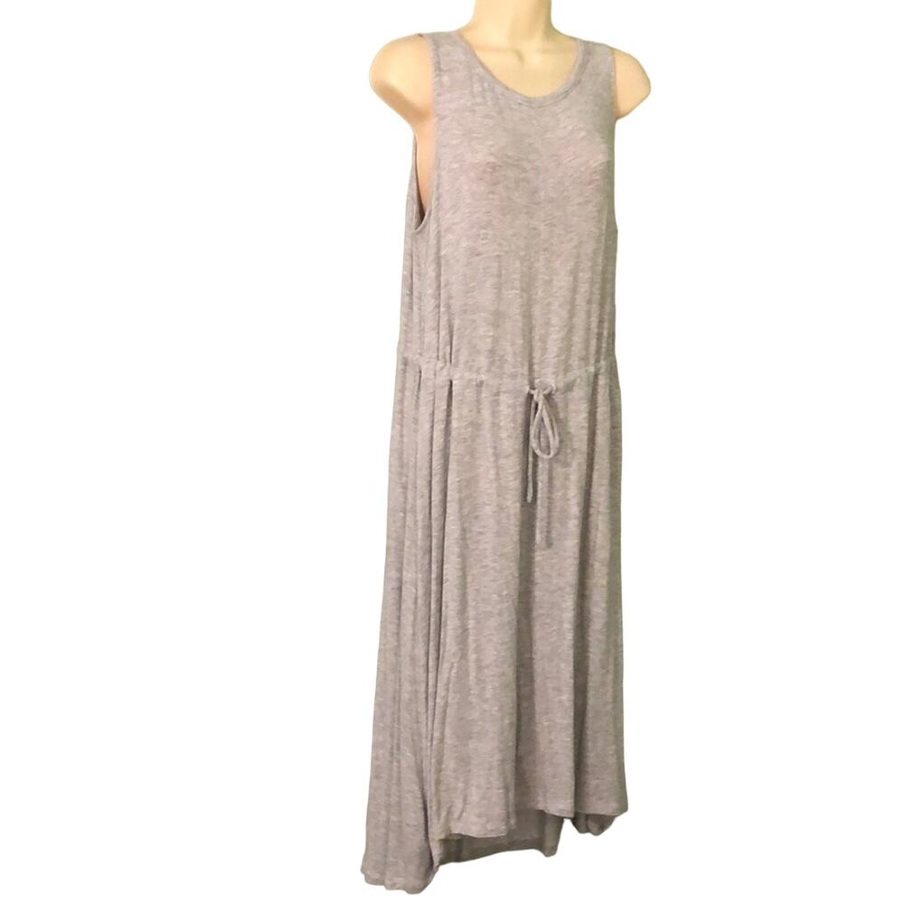The Limited Gray Knit Dress Woman Size Large High Low Sleeveless Casual